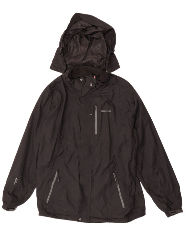 Chaqueta impermeable con capucha para hombre Mountain Warehouse UK 42 XL Nylon negro