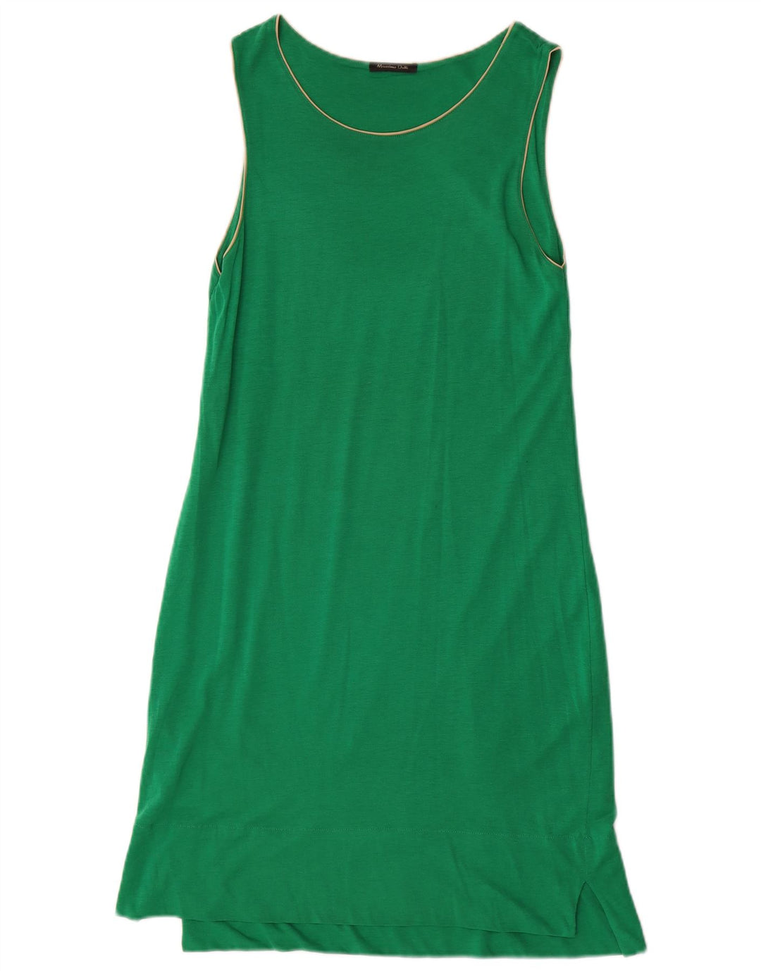 Massimo Dutti Vestido Recto Sin Mangas para Mujer UK 8 Small Verde