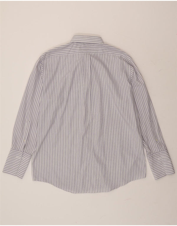 BROOKS BROTHERS Camisa formal de corte regular para hombre Talla 17 XL Raya azul