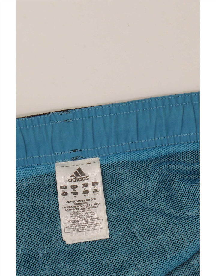 Adidas Hombre Bañador Shorts XL Negro Cuadros Poliéster
