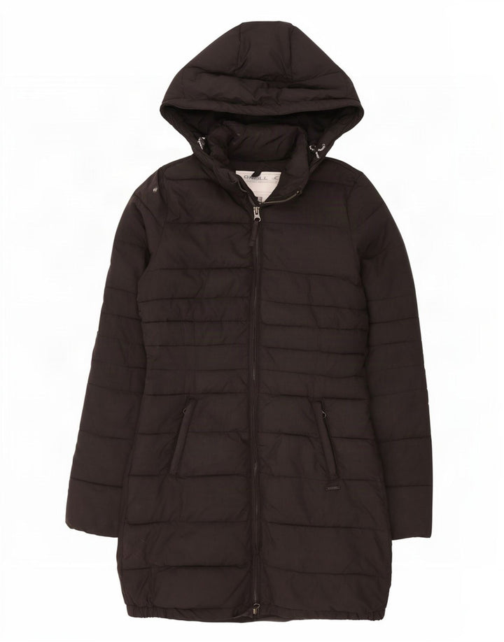 O'Neill Abrigo acolchado con capucha para mujer UK 40 Small Poliamida negra