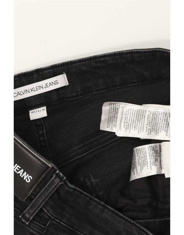 Calvin Klein Jeans ajustados para hombre W32 L30 Algodón negro