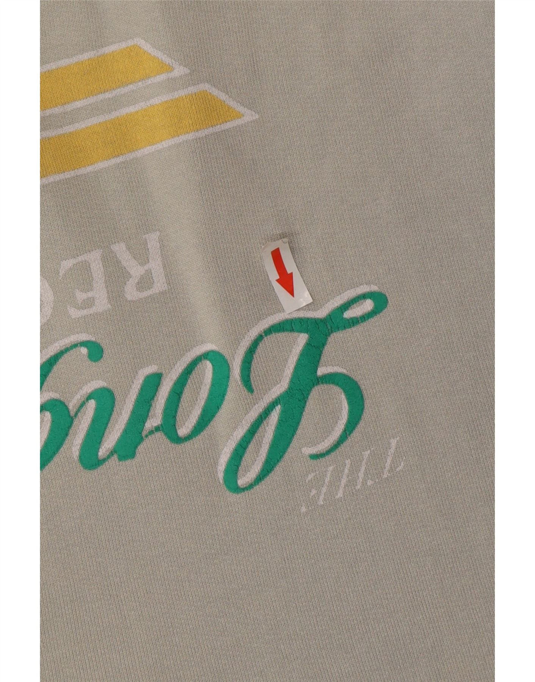 RIFLE Sudadera gráfica para hombre Jumper Large Gris Algodón