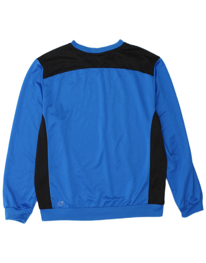 Puma Hombre Sudadera Jumper Large Azul Colorblock Poliéster