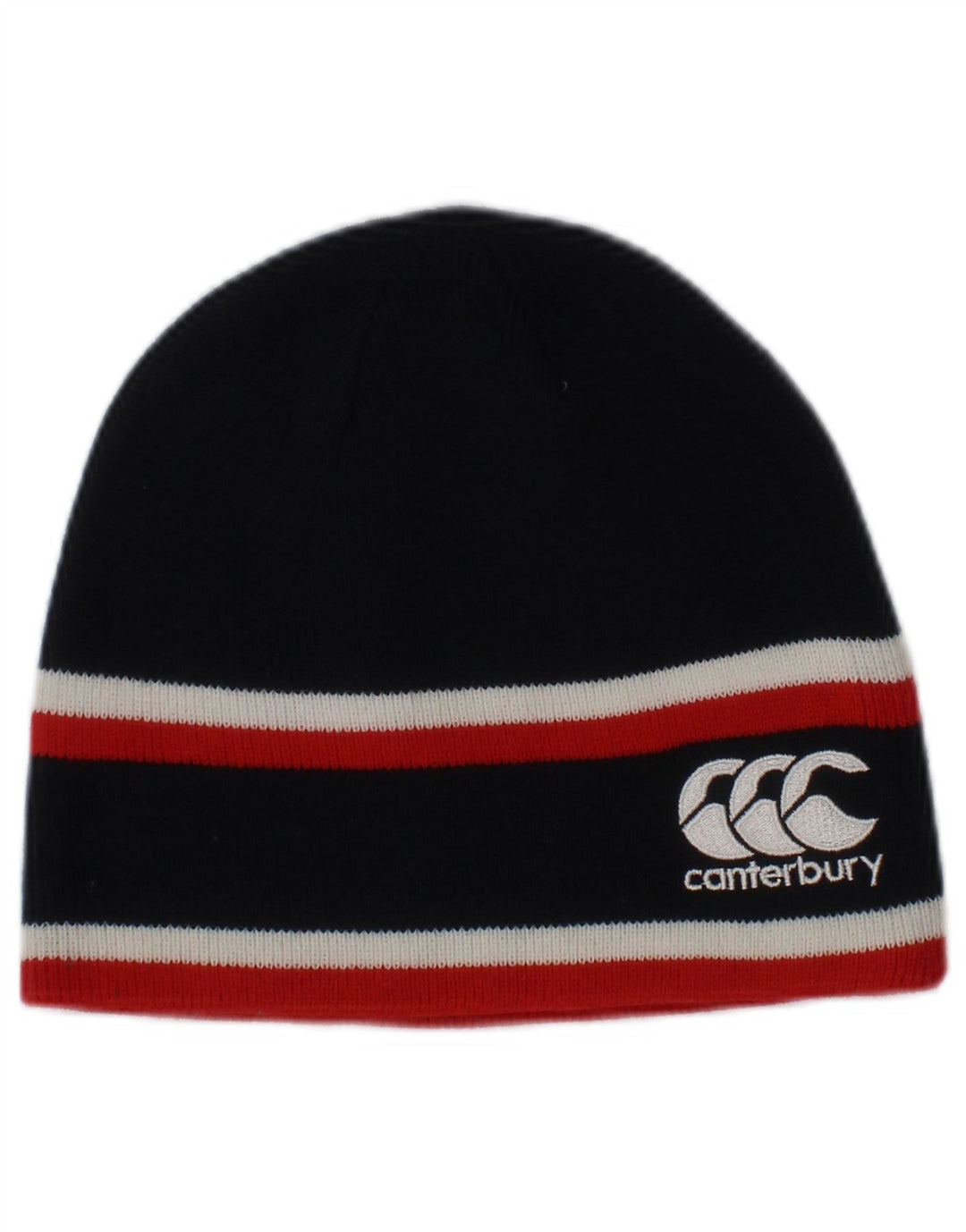 Canterbury Gorro con gráfico para hombre Talla única Acrílico a rayas azul marino