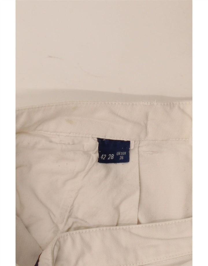 Pantalones cortos chinos Trussardi Mujer W26 Small White