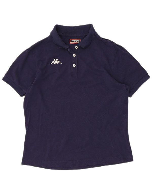 KAPPA Polo Mujer UK 40 XL Algodón Azul Marino