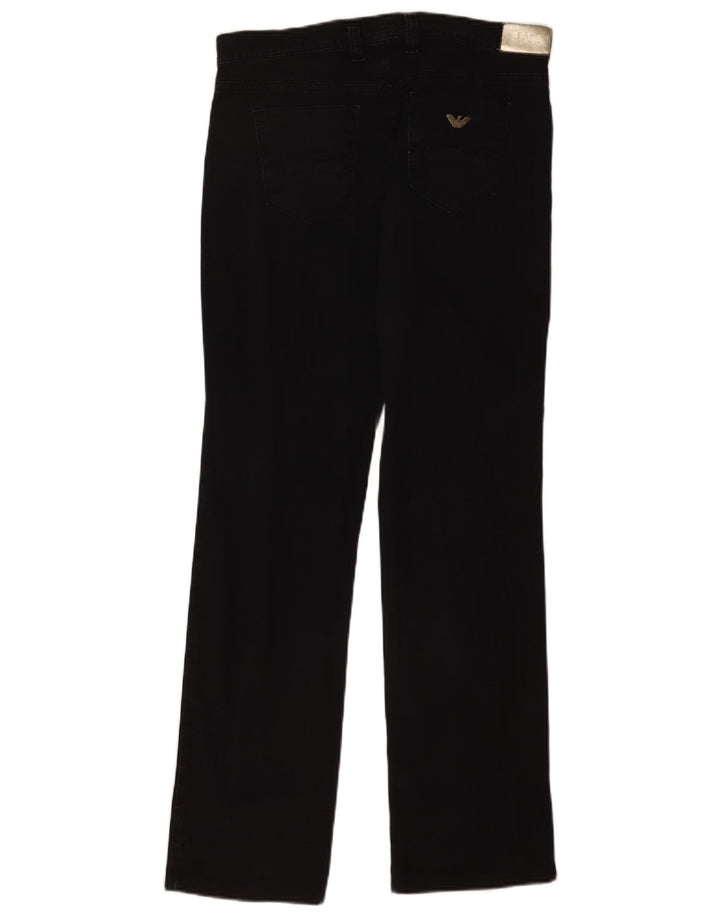Vaqueros Armani Mujer Rectos W31 L31 Algodón Negro