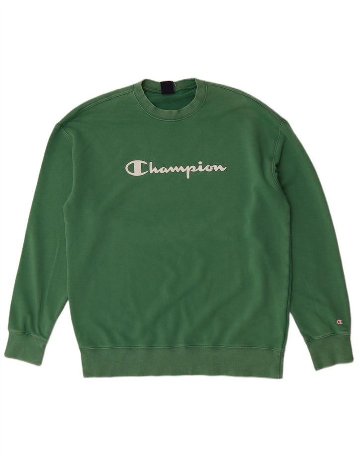 Champion Sudadera Gráfica para Hombre Jumper 2XL Algodón Verde