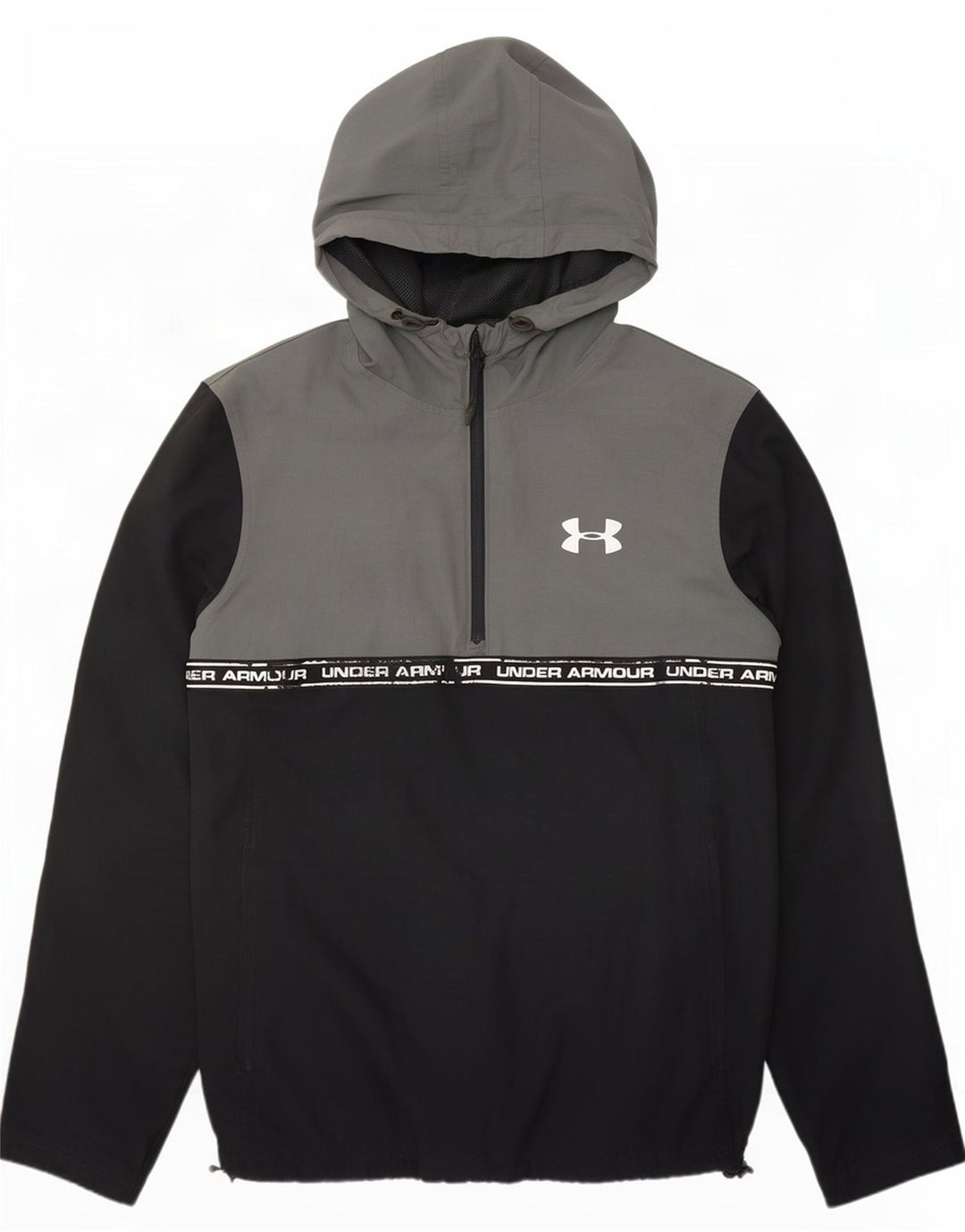 Under Armour Chaqueta de chándal gráfica para hombre, talla 36, color negro