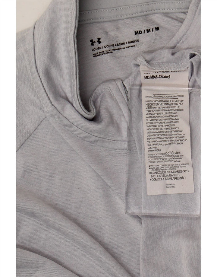 Under Armour Hombre Zip Neck Jersey Chándal Top Poliéster Gris Medio