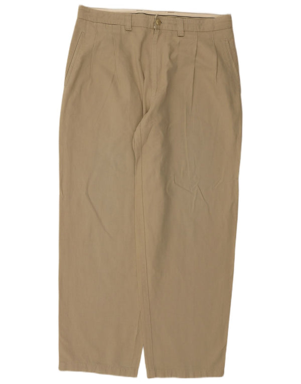 Hugo Boss Mens Pegged Chino Pantalones IT 52 XL W34 L29 Algodón Caqui