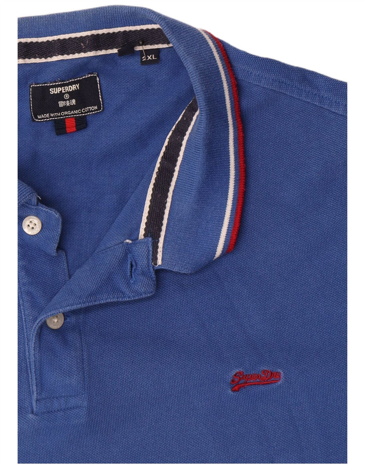 Superdry Polo Para Hombre 2XL Algodón Azul