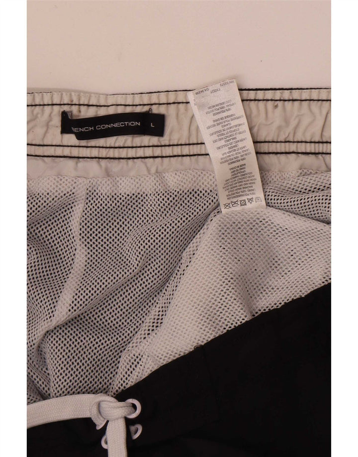 French Connection Bañador para hombre de poliamida color block negro grande