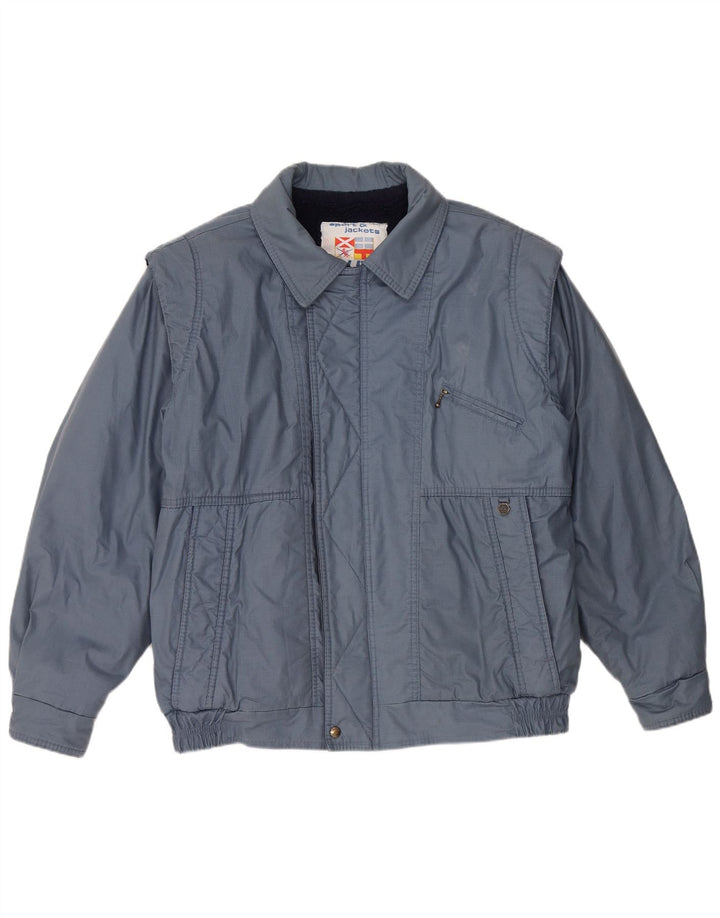 Polbot Chaqueta Bomber Hombre UK 42 XL Poliéster Azul