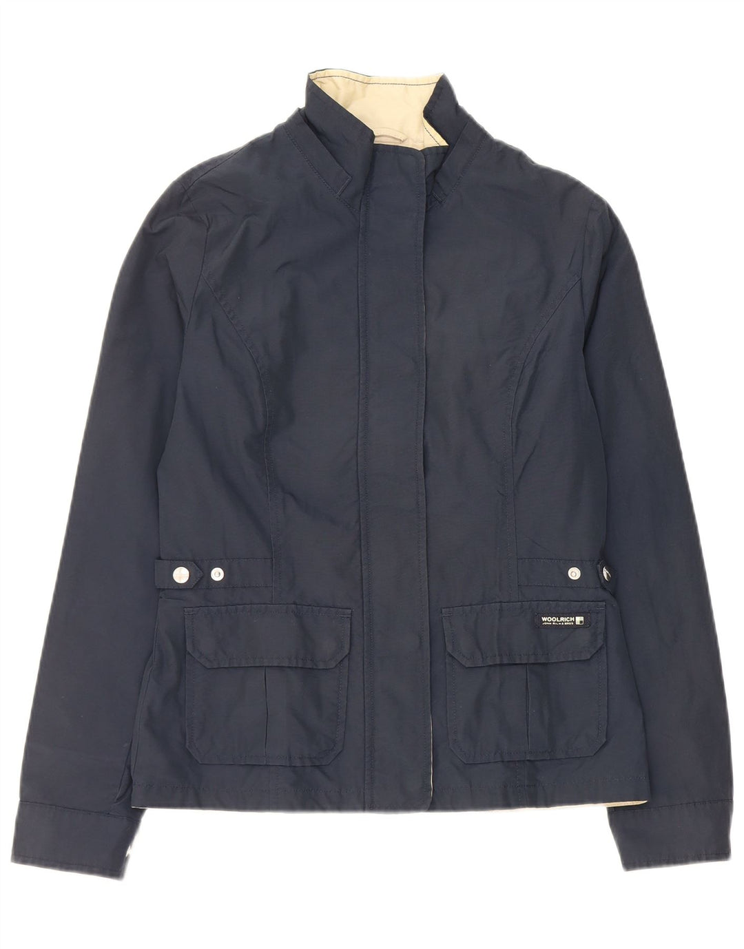 Woolrich Chaqueta utilitaria para mujer Reino Unido 44 Grande Algodón azul marino