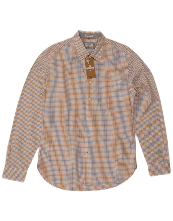 Dockers Camisa Entallada De Algodón A Cuadros Blanco Mediano Hombre