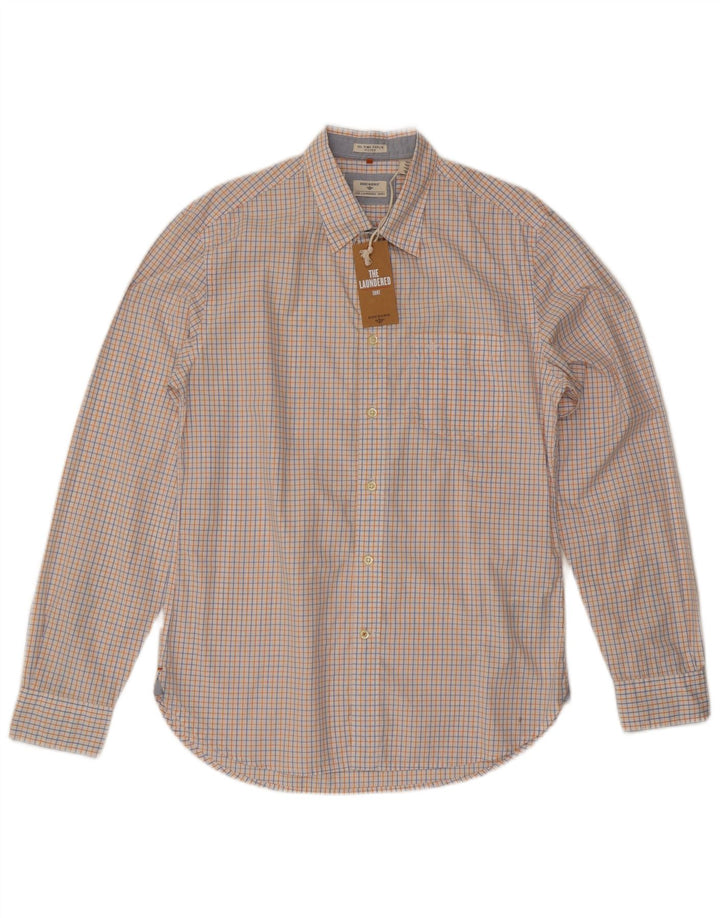 Dockers Camisa Entallada De Algodón A Cuadros Blanco Mediano Hombre