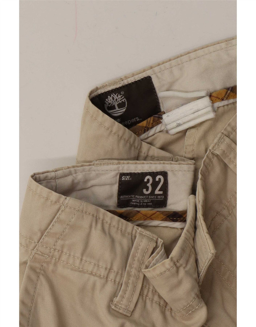 Timberland Pantalones cortos chinos para hombre W32 Beige medio