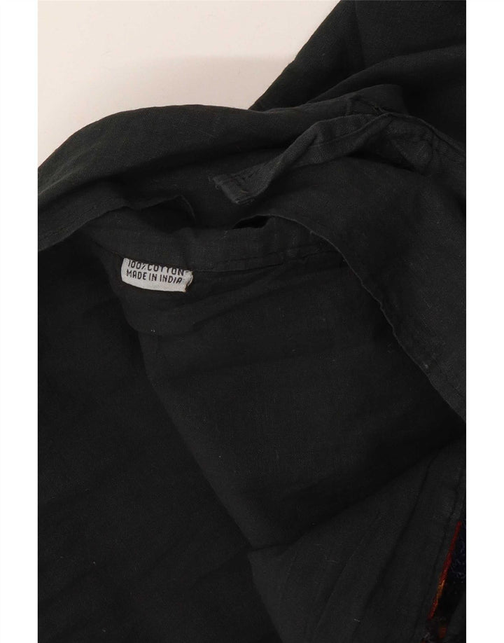 Chaleco vintage para hombre grande algodón patchwork multicolor