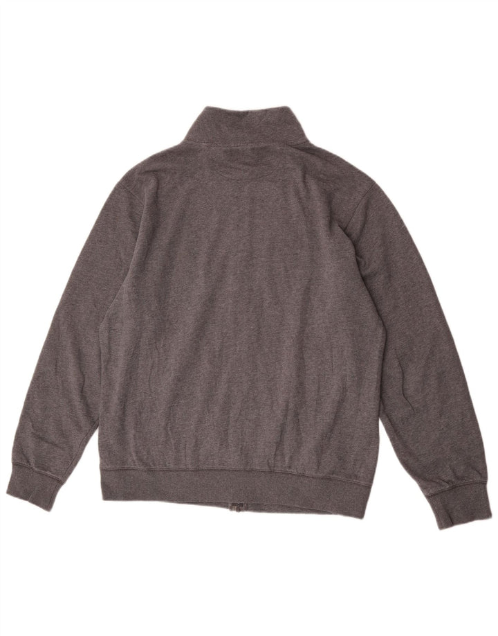 Lotto Hombre Chándal Top Chaqueta Grande Gris Algodón