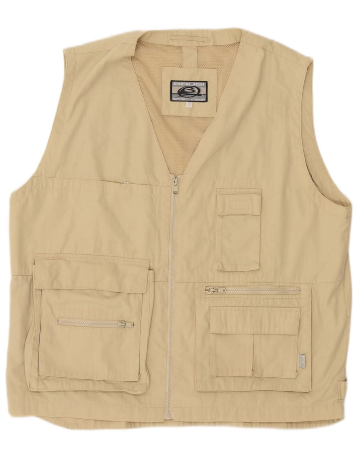 Brugi Chaleco utilitario para hombre UK 42 XL Beige