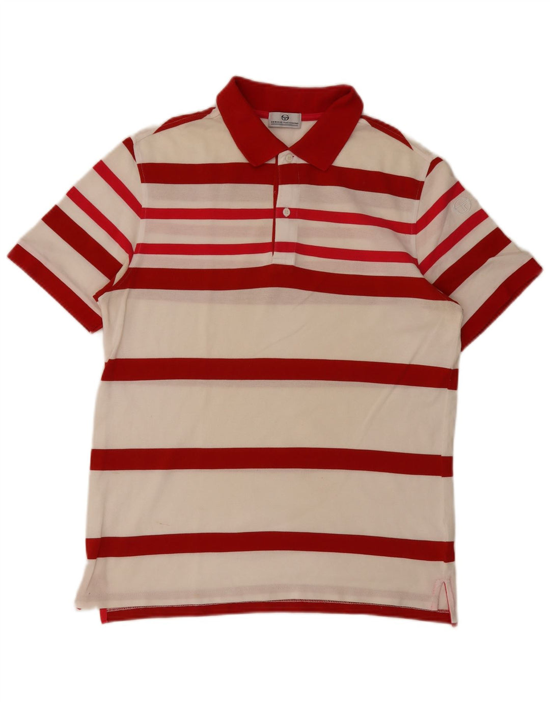 Sergio Tacchini Polo Hombre Algodón Rayas Rojas Grandes