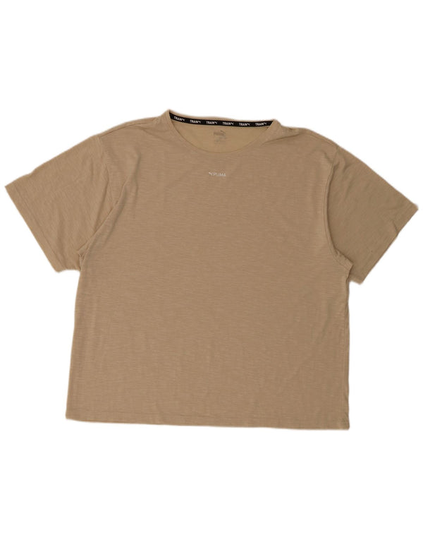 Camiseta Puma Hombre Top Large Beige Moteado