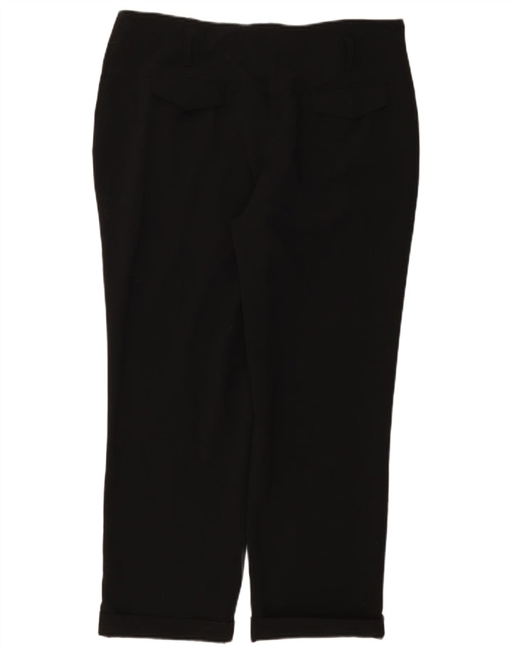 CALVIN KLEIN Pantalones cortos rectos para mujer US 12 Large W36 L26 Negro