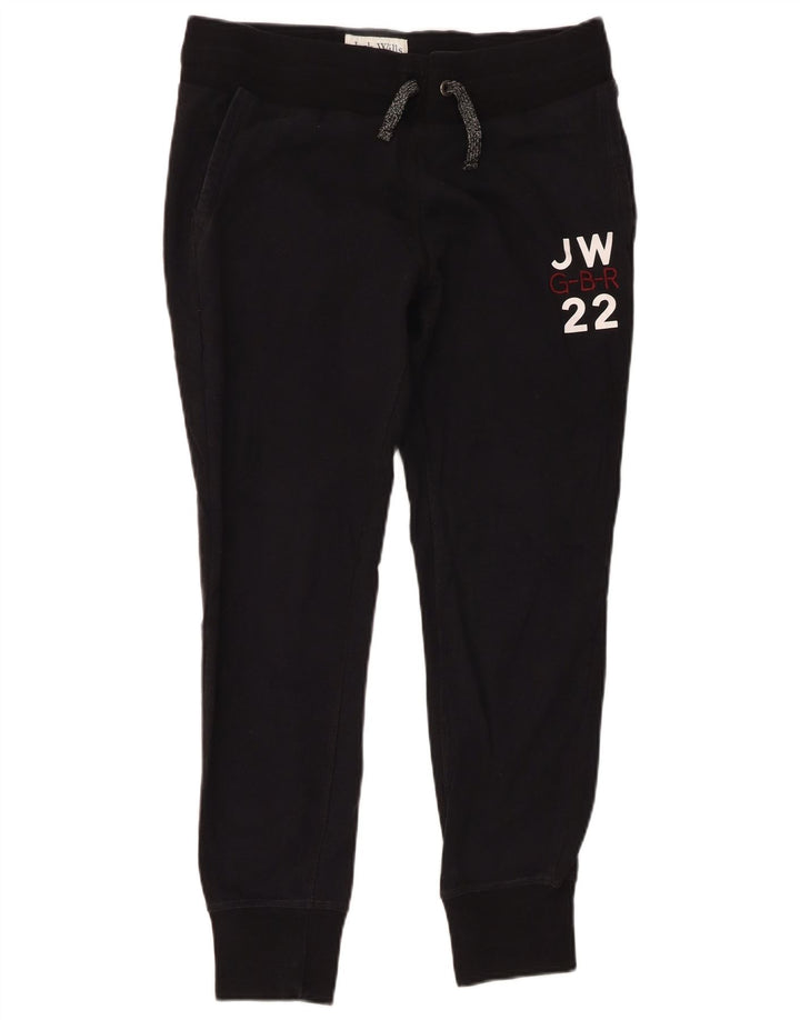 JACK WILLS Pantalones de chándal gráficos para mujer Joggers UK 12 Medium Black