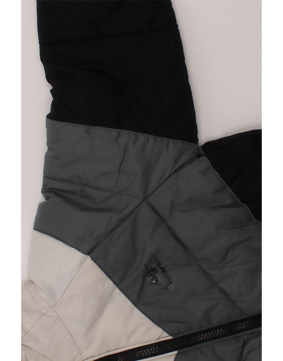 NIKE Boys Hooded Padded Jacket 5-6 Years Medium  Black Colourblock Vintage Nike and Second-Hand Nike from Messina Hembry 