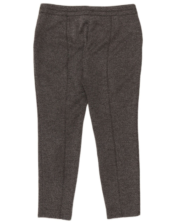 M&Co Pantalones cortos ajustados y pequeños para mujer UK 40 Large W32 L26 Black Moteado
