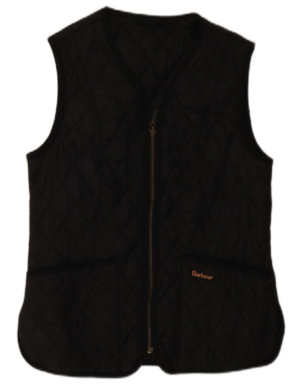 Chaleco acolchado Barbour para mujer Reino Unido 12 Mediano Negro