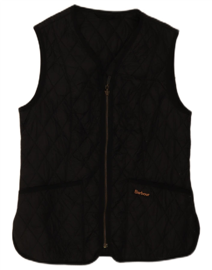 Chaleco acolchado Barbour para mujer Reino Unido 12 Mediano Negro