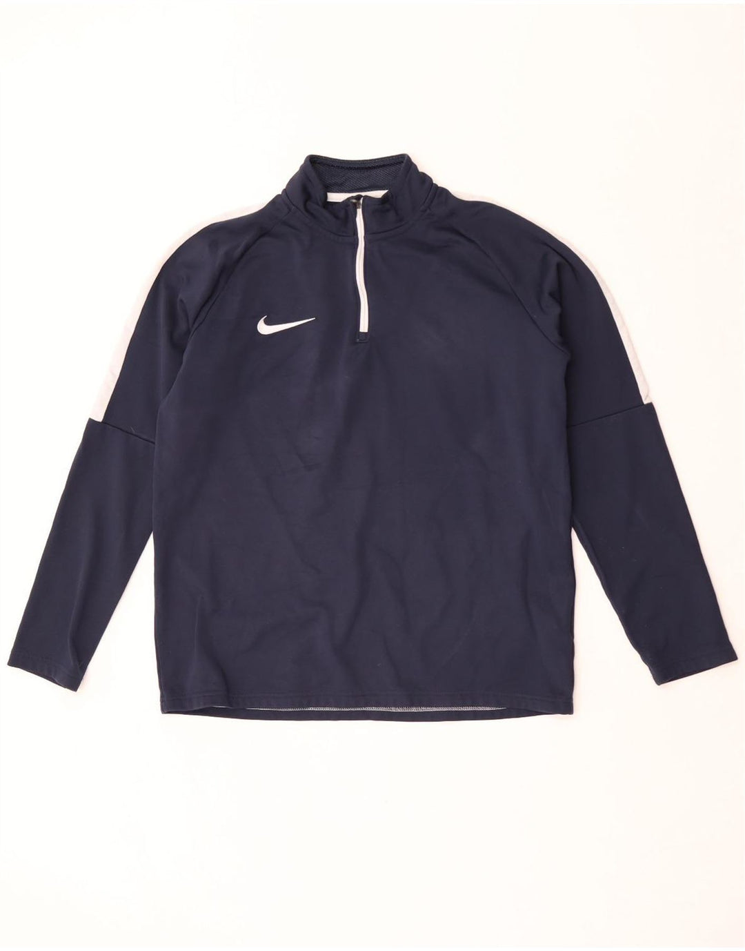 Camiseta de chándal Nike Dri Fit para hombre con bloques de color azul marino mediano
