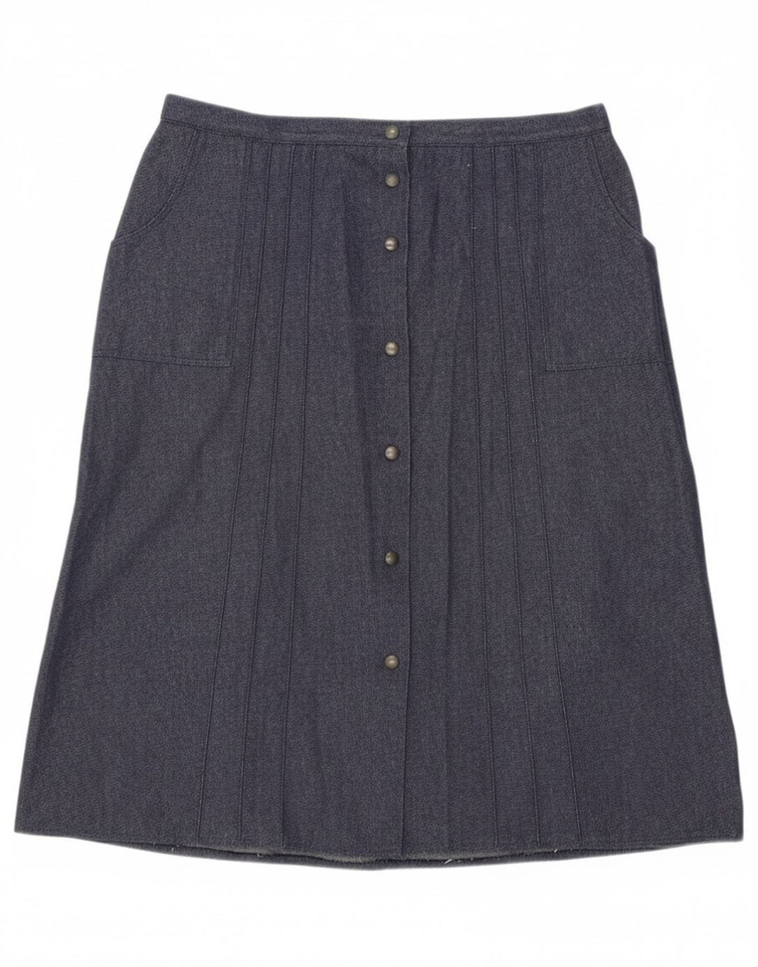 Vintage mujer A-Line falda W34 azul grande