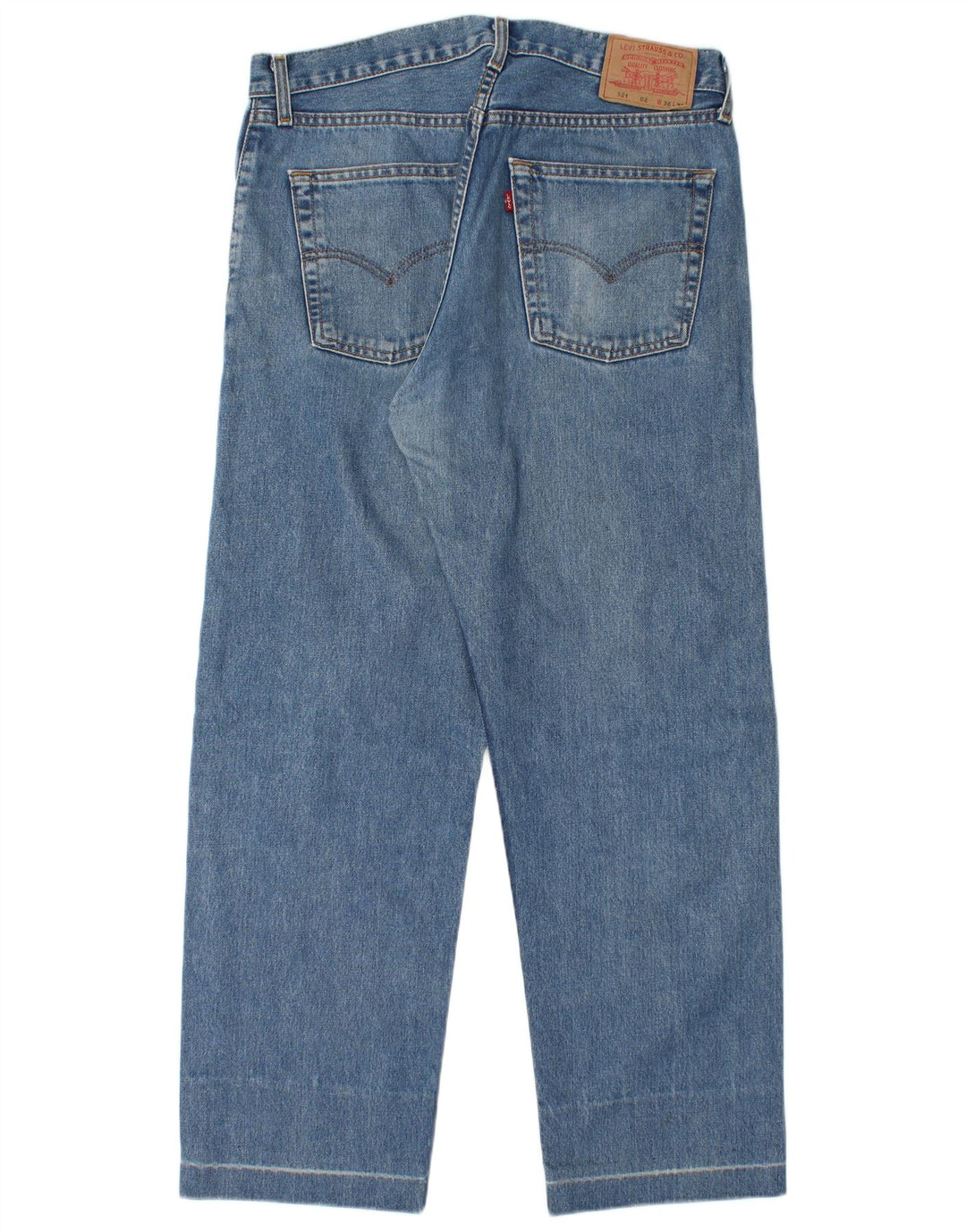 LEVI'S Vaqueros cónicos de cintura alta 521 para hombre W36 L30 Algodón azul