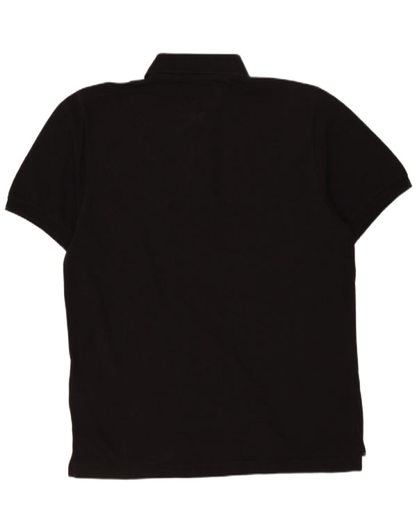Kappa Polo Hombre Medium Negro Algodón