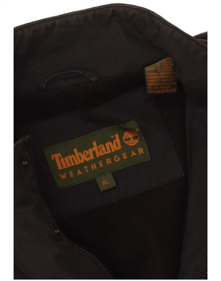 Timberland Chaqueta cortavientos para hombre UK 42 XL Nylon negro
