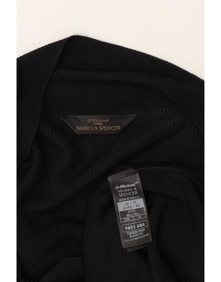 Marks & Spencer - Cárdigan transparente para mujer, talla 40, talla M, color negro