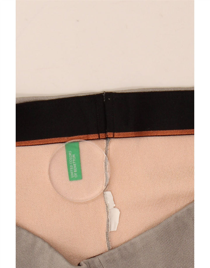 Benetton Shorts Casual Mujer W30 Gris Medio Colorblock