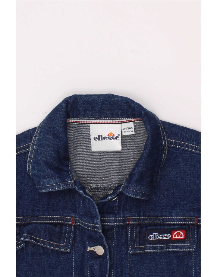 Ellesse Chaqueta vaquera estampada para niña 2-3 años Azul marino Algodón