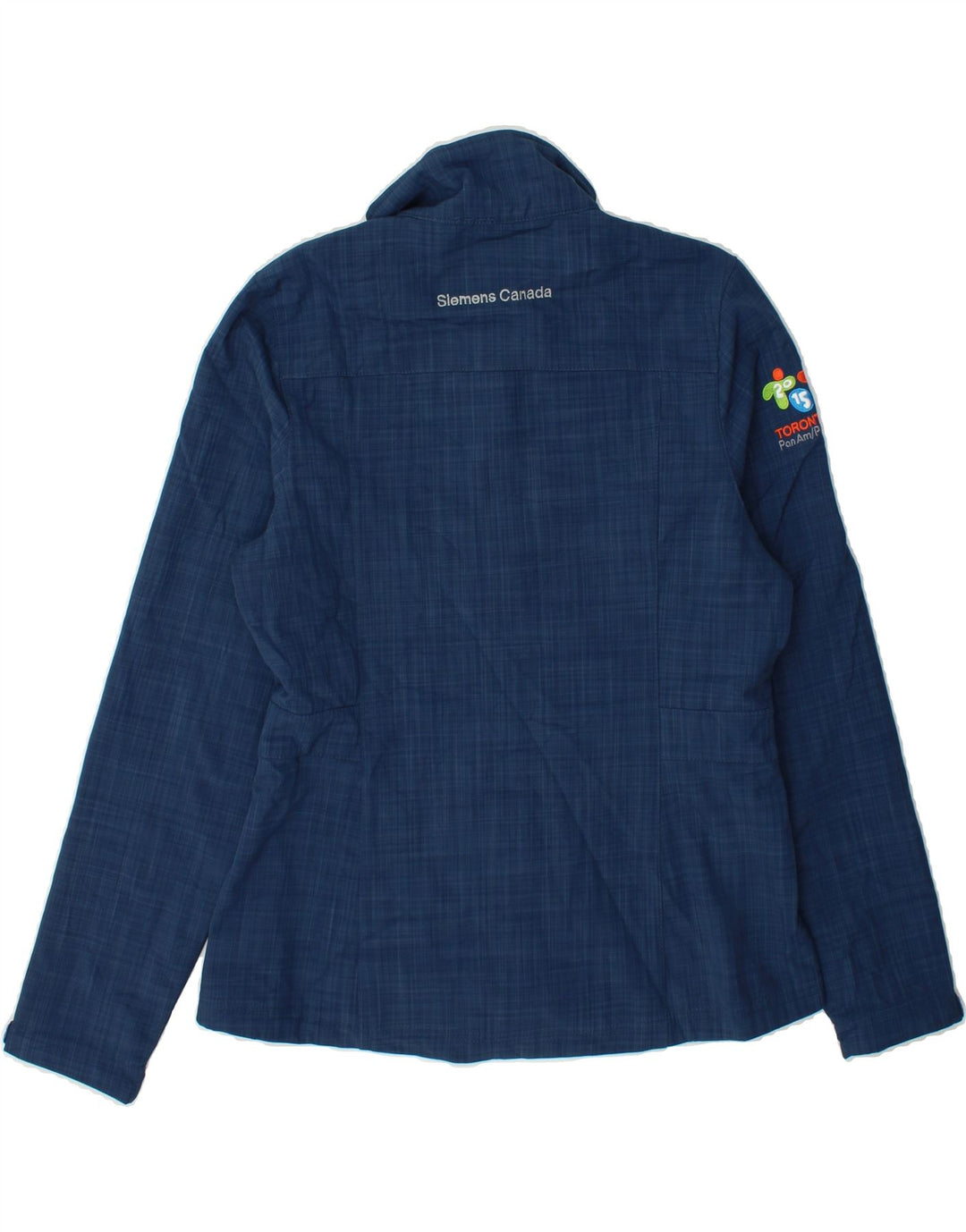 EDDIE BAUER Womens Windbreaker Jacket UK 10 Small Blue Check Polyester Vintage Eddie Bauer and Second-Hand Eddie Bauer from Messina Hembry 