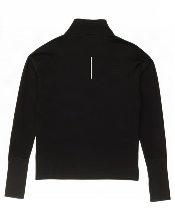Nike Mens Dri Fit Zip Neck Pullover Tracksuit Top Small Black