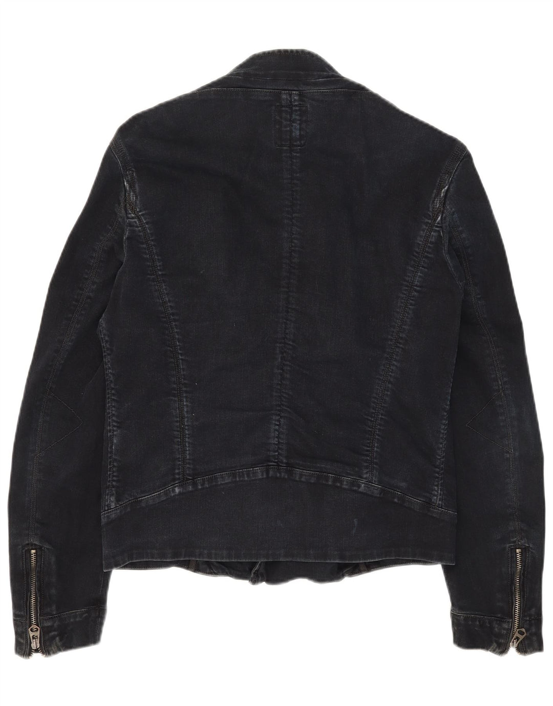 Guess Chaqueta Motera Vaquera para Hombre UK 36 Small Algodón Negro