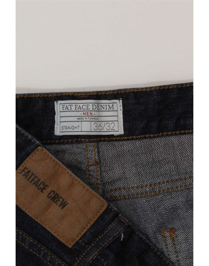 Vaqueros rectos para hombre Fat Face W36 L32 Algodón azul marino