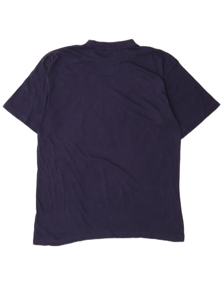 FILA Mens T-Shirt Top 2XL Navy Blue Cotton