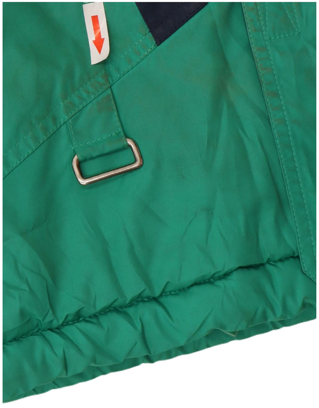 Fila Chaqueta de esquí con capucha para hombre, ajuste holgado, IT 52, grande, verde, geométrico