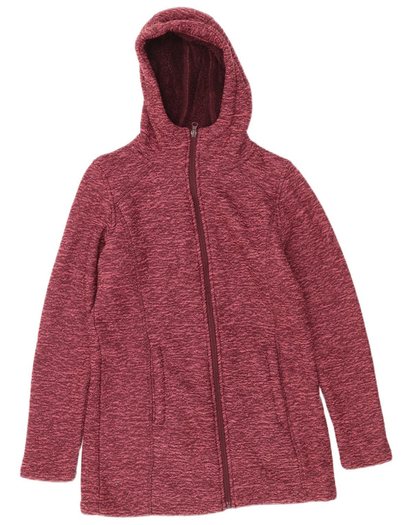Mountain Warehouse Suéter con capucha y cremallera para mujer UK 8 Small Borgoña moteado