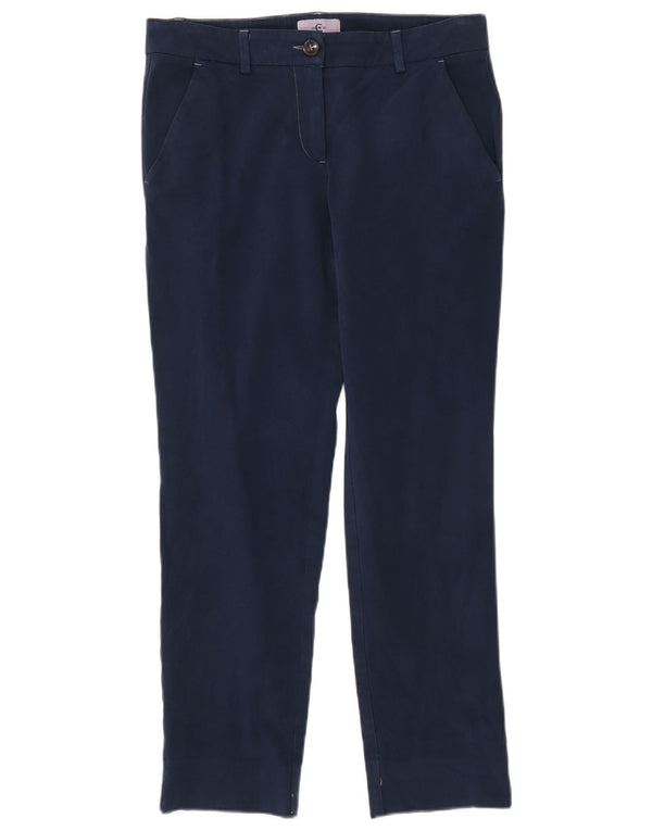 Cerruti 1881 Pantalón chino ajustado para mujer IT 42 Medium W30 L27 Azul marino